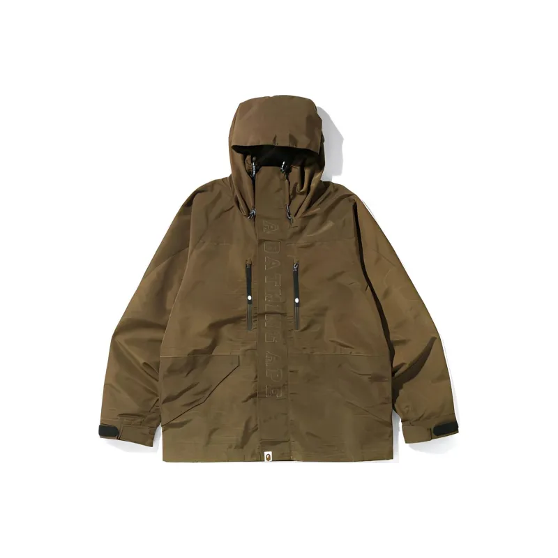 A BATHING APE Text Code Camo Hoodie Jacket-3