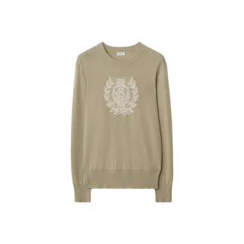 Burberry B Crest Embroidered Knitted Jumper