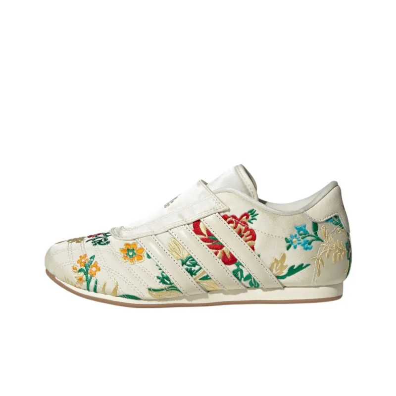 Adidas Originals Taekwondo Anti Slip Wear Resistant Low Top Training Shoes Unisex Beige-0