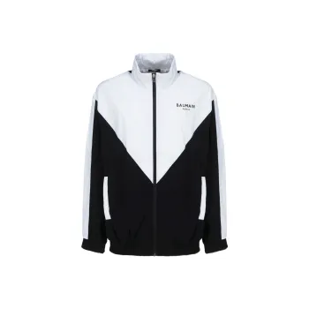BALMAIN Logo Print Multi Cut Track Jacket