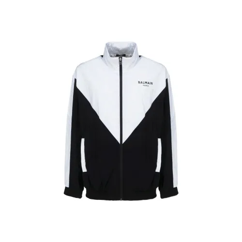 balmain koszulka Logo Print Multi Cut Track Jacket
