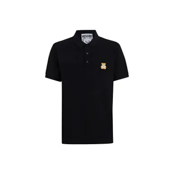 MOSCHINO Teddy Bear Patch Polo Shirt