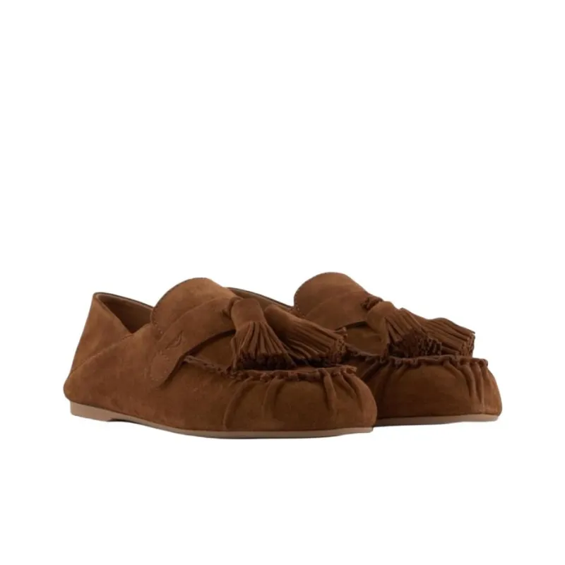 EMPORIO ARMANI Casual Single Shoes Women's Brown-2