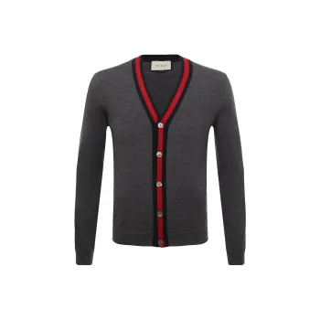 GUCCI Knitwear Men Dark Gray