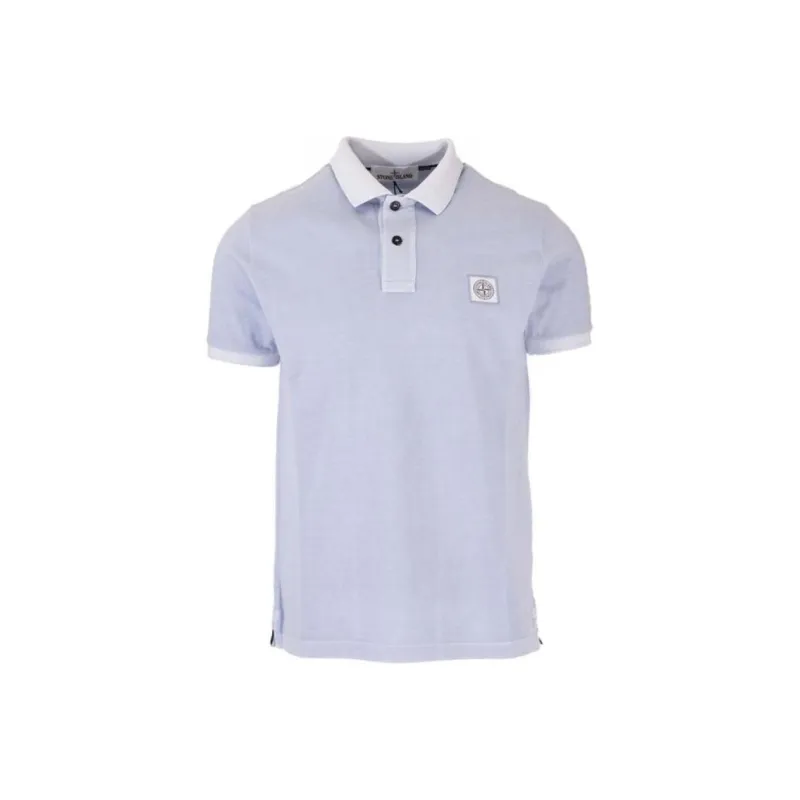 STONE ISLAND Polo Shirt Men's Light Blue-0