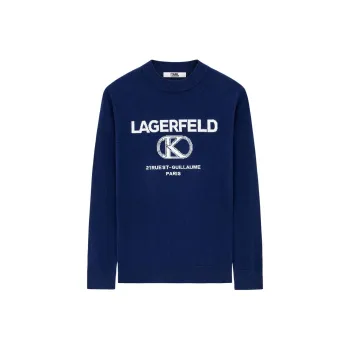 KARL LAGERFELD FW24 Sweater Men's Sea Blue