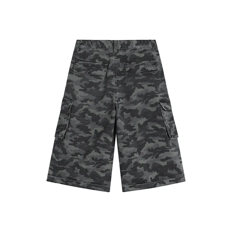 VERAF CA Denim Shorts Unisex City Camouflage-1