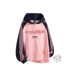 Pink & Navy Blue Sleeves[Fleece-Lined]