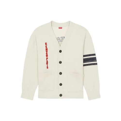 KENZO Drawn Varsity Oversized Knit Cardigan