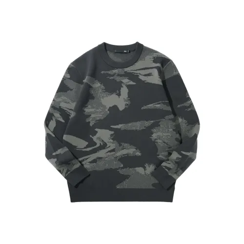 HLA Runway Same Style Crew Neck Pullover Jacquard Soft Knitwear Men's