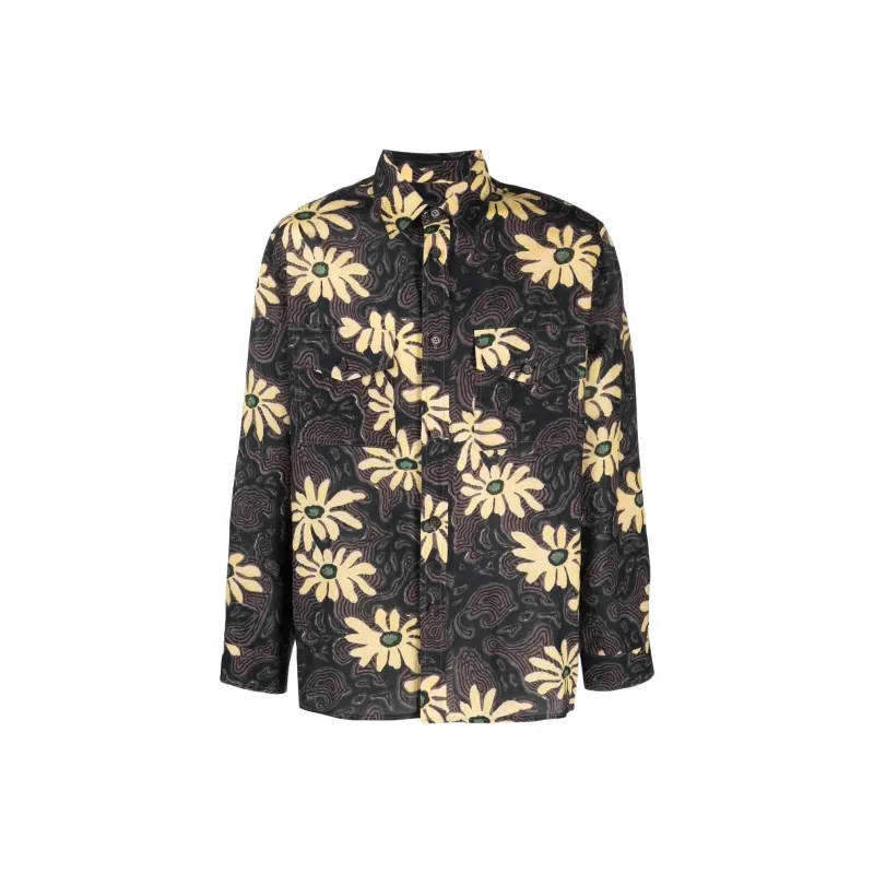 NANUSHKA Floral Print Shirt Jacket-0
