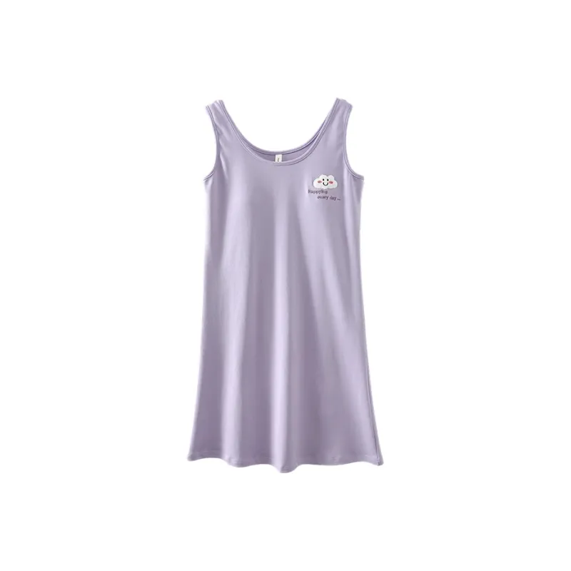 FENTENGCARE Nightgown Women's Violet-0