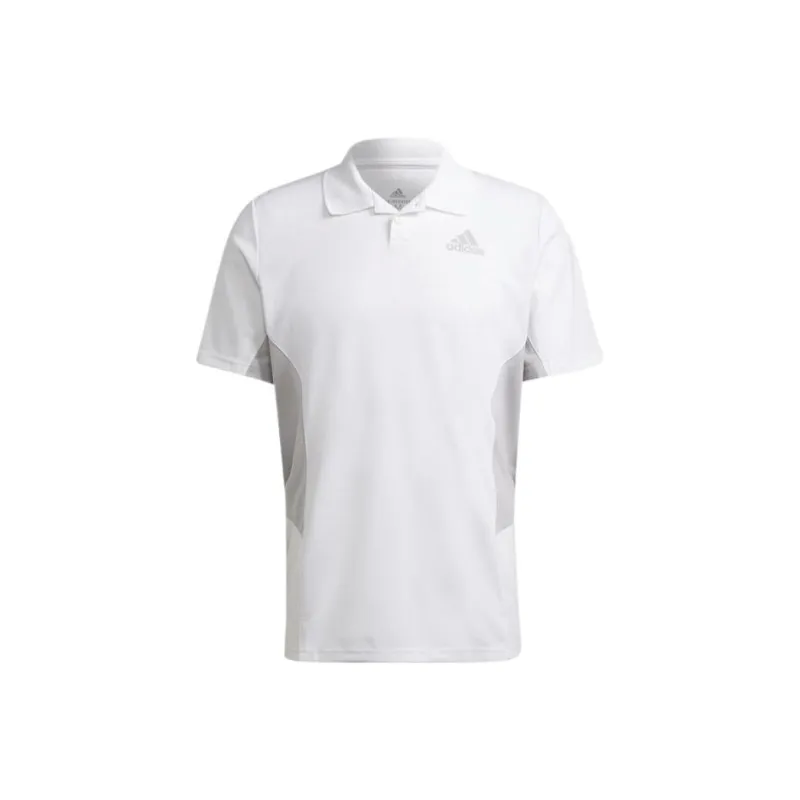 Adidas Pique Polo Shirt Men's White-0