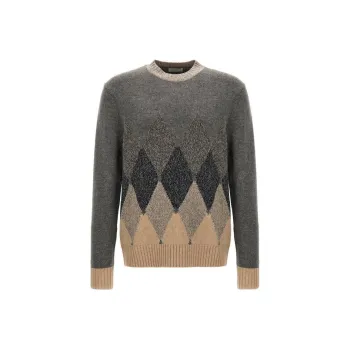 BALLANTYNE Argyle-intarsia Sweater