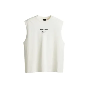 H&M Tank Tops Men's White/Rick And Morty