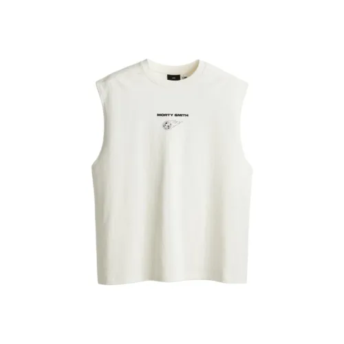 H&M Tank Tops Men's White/Rick And Morty