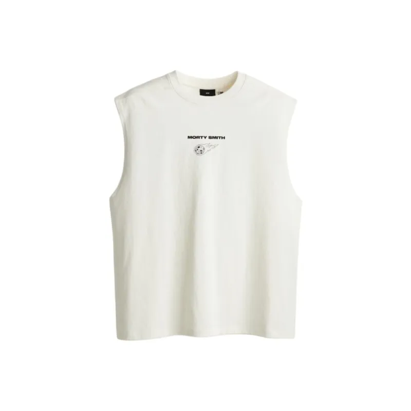 H&M Tank Tops Men's White/Rick And Morty-0
