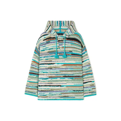Alanui Madura I Chunky-Knit Frayed Brim Hoodie