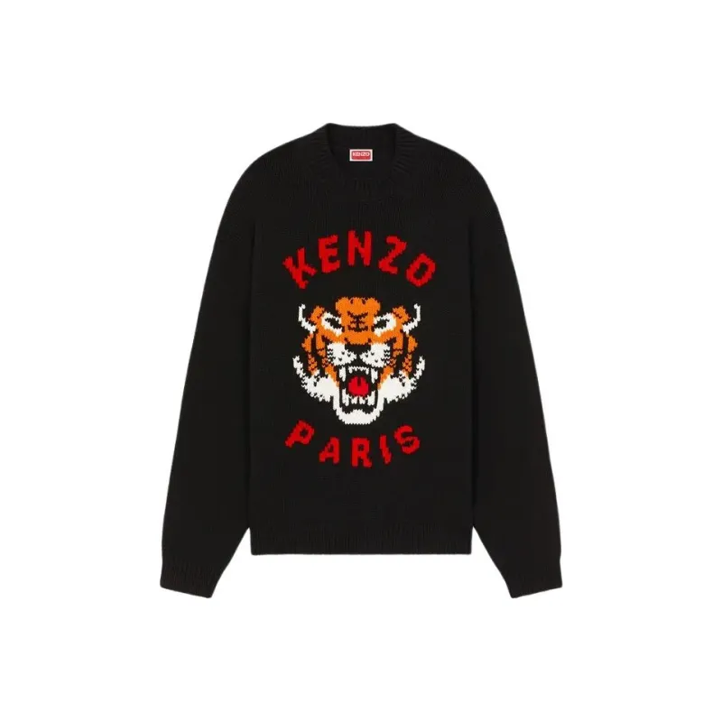 KENZO Lucky Tiger Crewneck Knitted Jumper-0