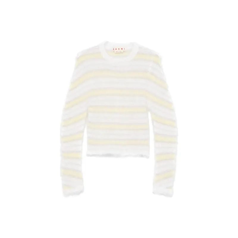 MARNI Fuzzy Wuzzy Crew Neck Sweater-0