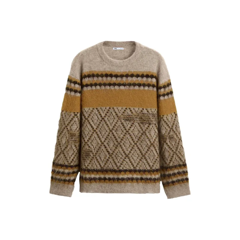 ZARA Sweaters Men Mustard-0