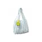 Blue and White Plaid+Pendant