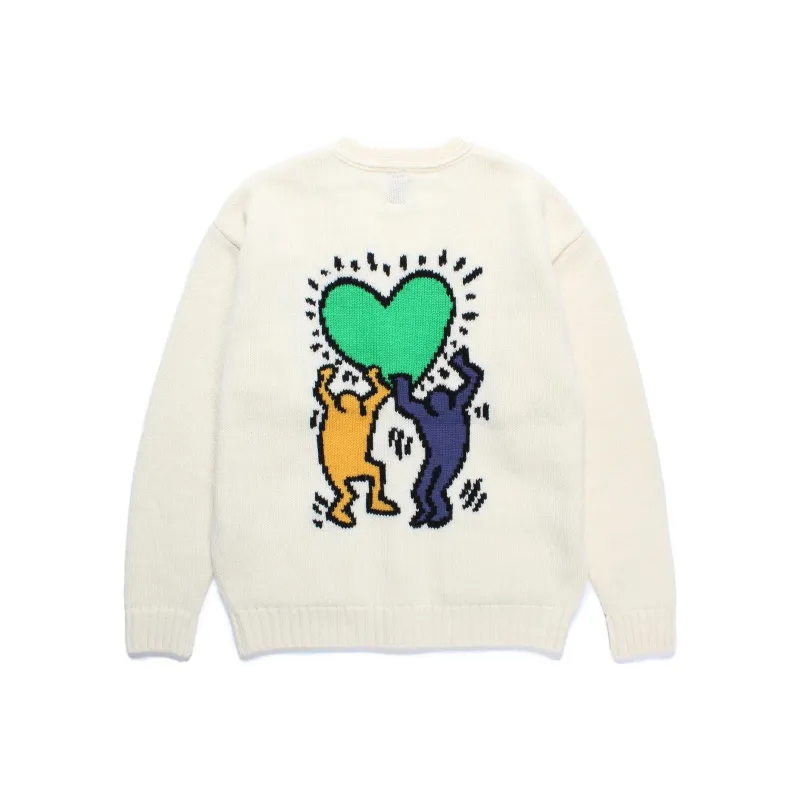 WACKO MARIA x ·/Keith Haring FW24 Sweater Unisex White-0