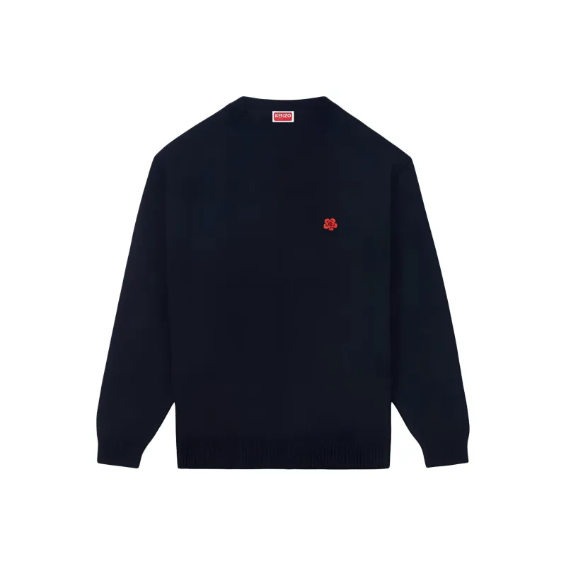KENZO Boke Flower Embroidered Crew Neck Jumper-0
