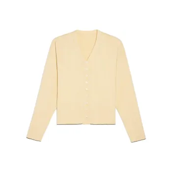 Jacquemus Pleated Ribbed Cardigan
