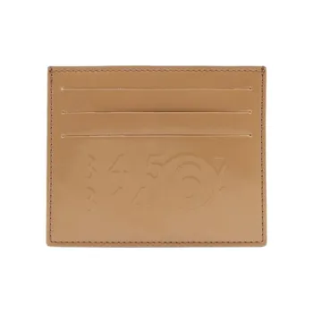 MM6 Maison Margiela Calfskin Card Holder Regular Men's Beige