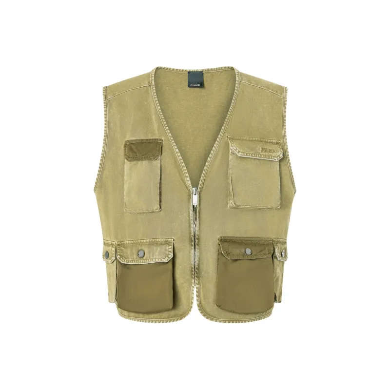 PINKO Vests Men Green-0