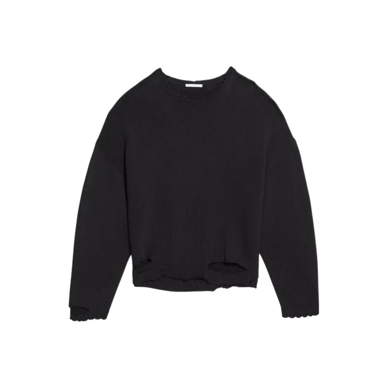 Helmut Lang Distressed Knit Sweater-0