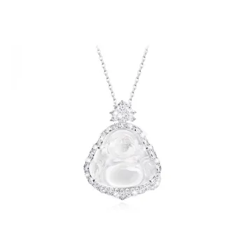 HAPPY BEAN Chalcedony Necklaces Women's