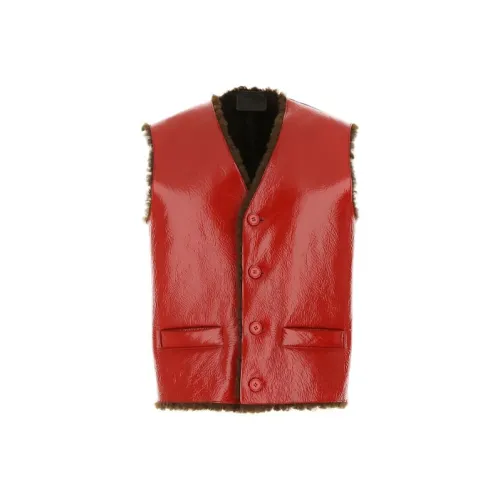 PRADA Jackets & Coats Men's Red