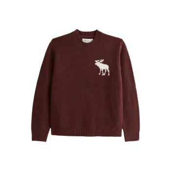 Abercrombie＆Fitch Sweater Unisex Brick Red