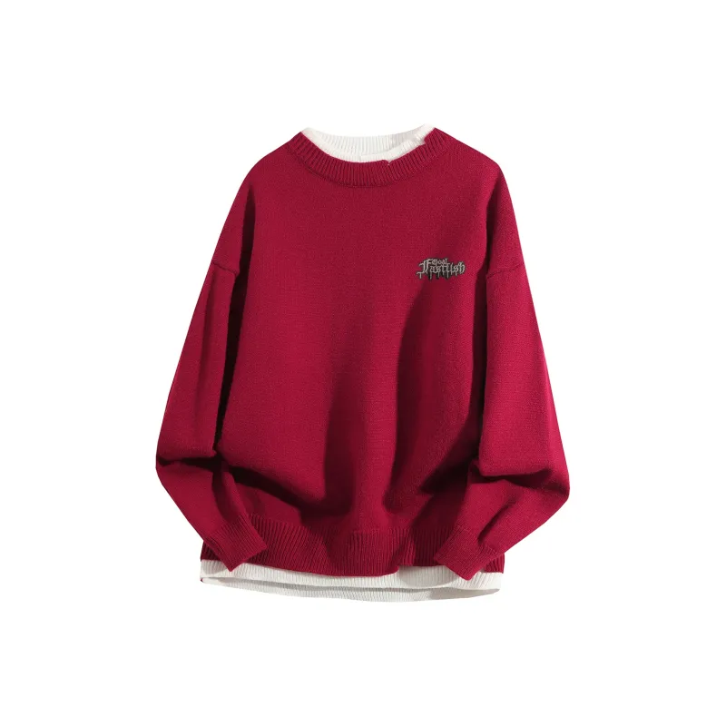 FASTFISH Sweater Unisex Burgundy-0