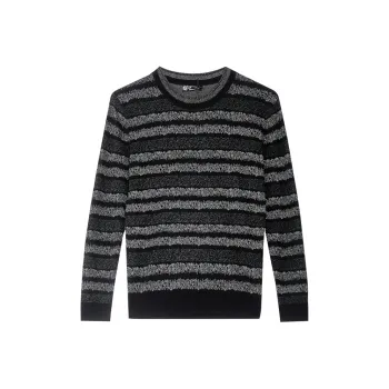 ANDREW MACKENZIE FW24 Knitwear Men's Black Gray