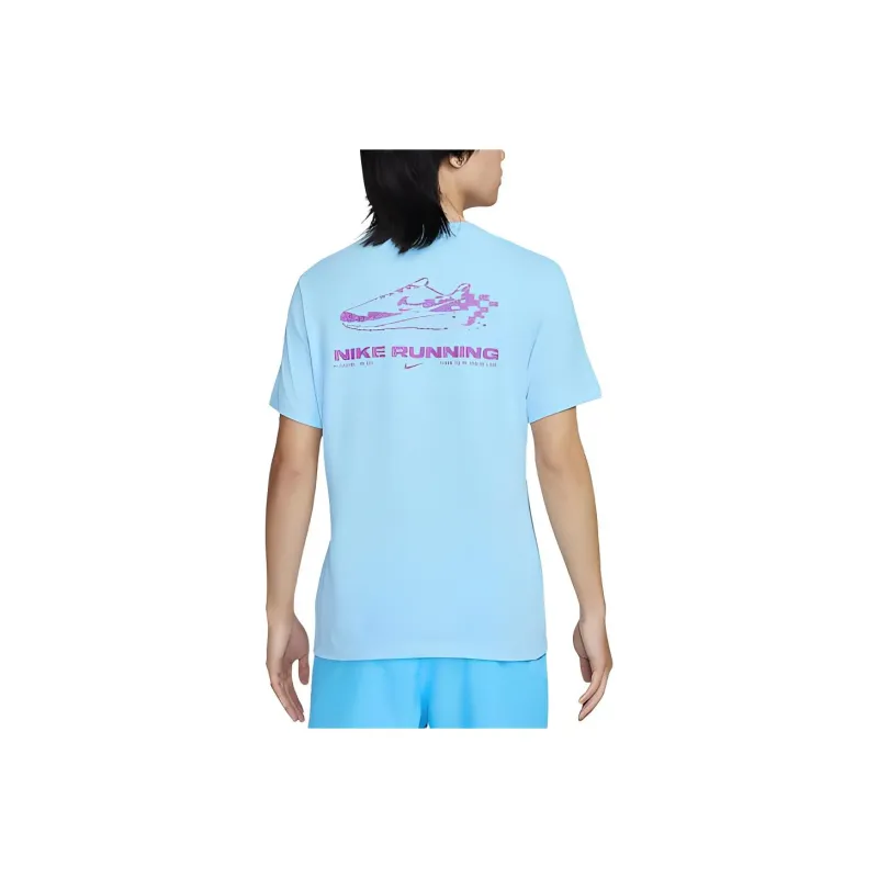 Nike Dri FIT T Shirt Men's Sky Blue-1