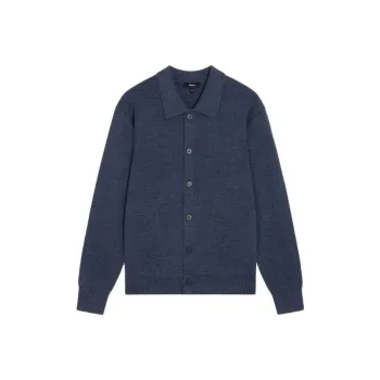 THEORY Sweater Men's Marine Blue Mixed Color