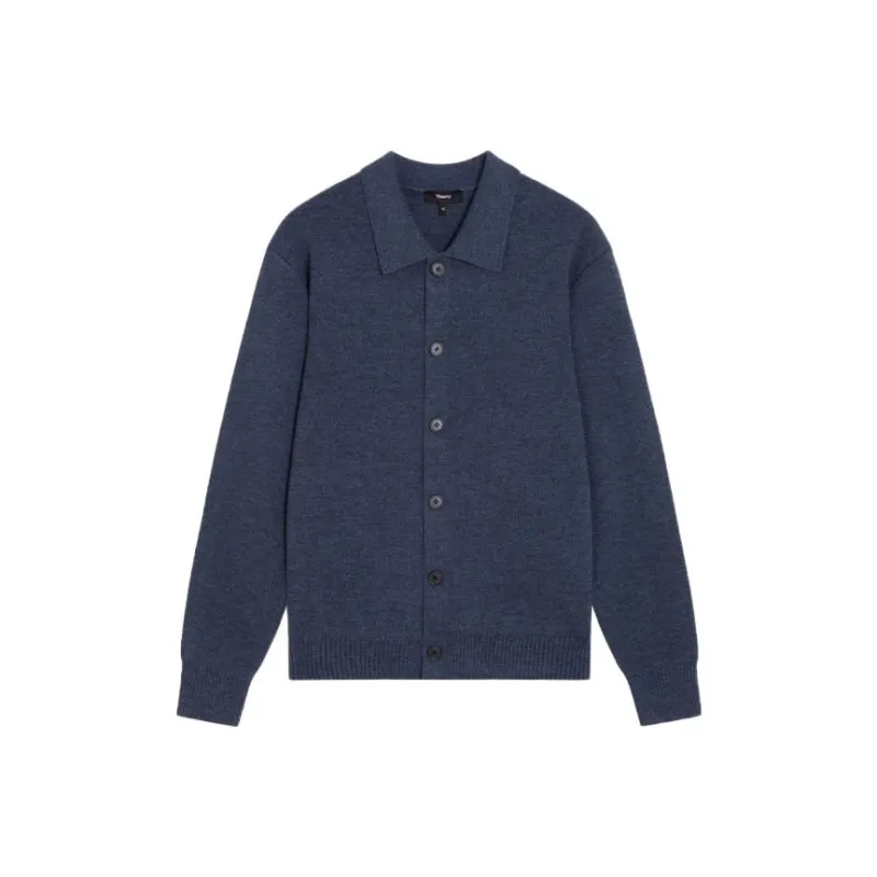 THEORY Sweater Men's Marine Blue Mixed Color-0