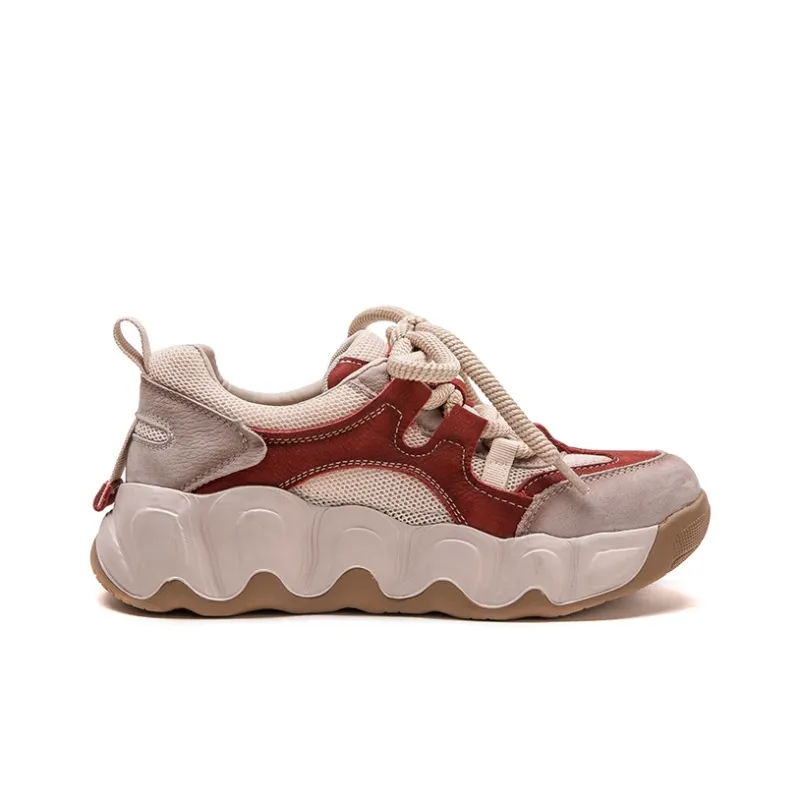 Chibang Height Increasing Lightweight Low Top Chunky Sneakers Women's-8