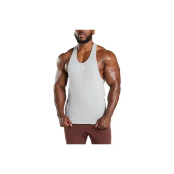 GYMSHARK Tank Top Men's Light Gray