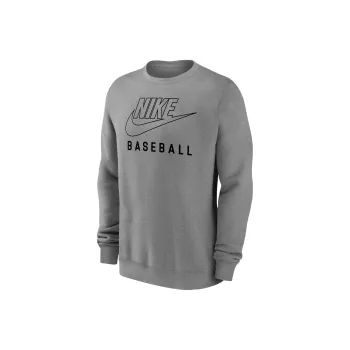 Nike Swoosh Club Fleece Men's Baseball Pullover Crew Neck Sweatshirt