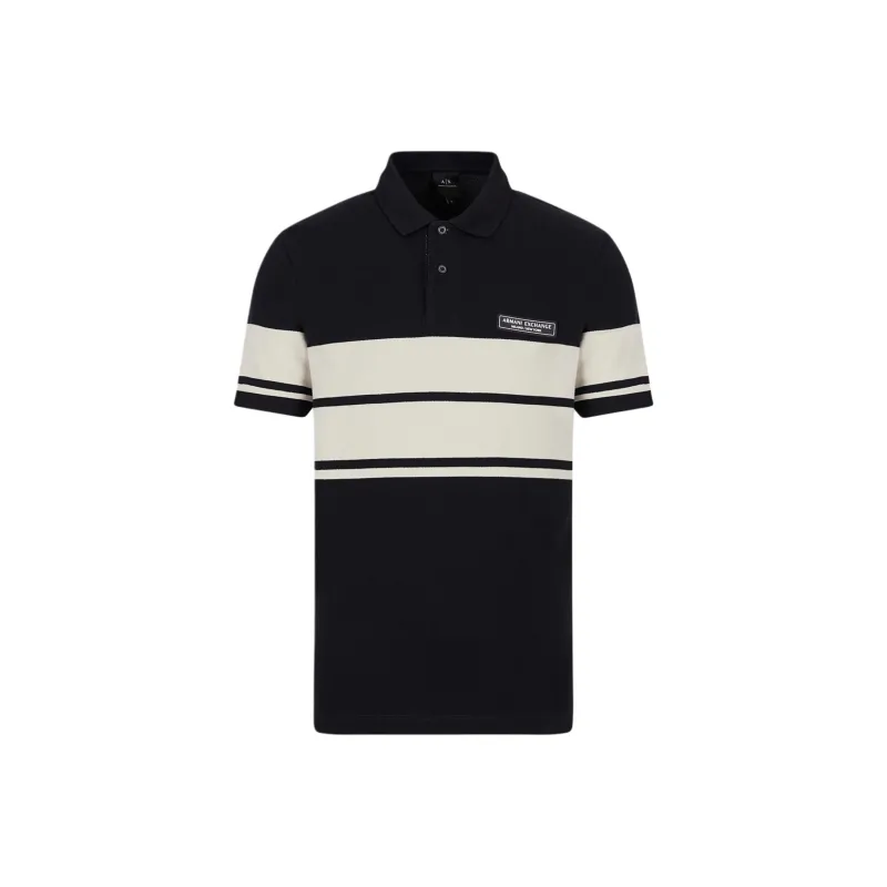 ARMANI EXCHANGEAE Polo Shirt Men's Navy Blue-0