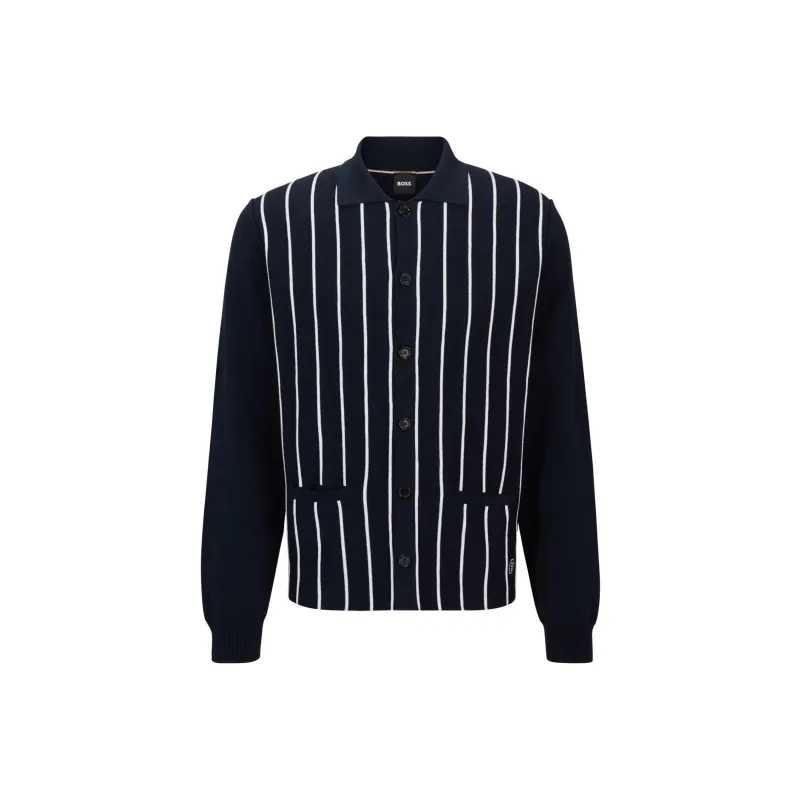 HUGO BOSS SS24 Knitwear Men's Navy-0