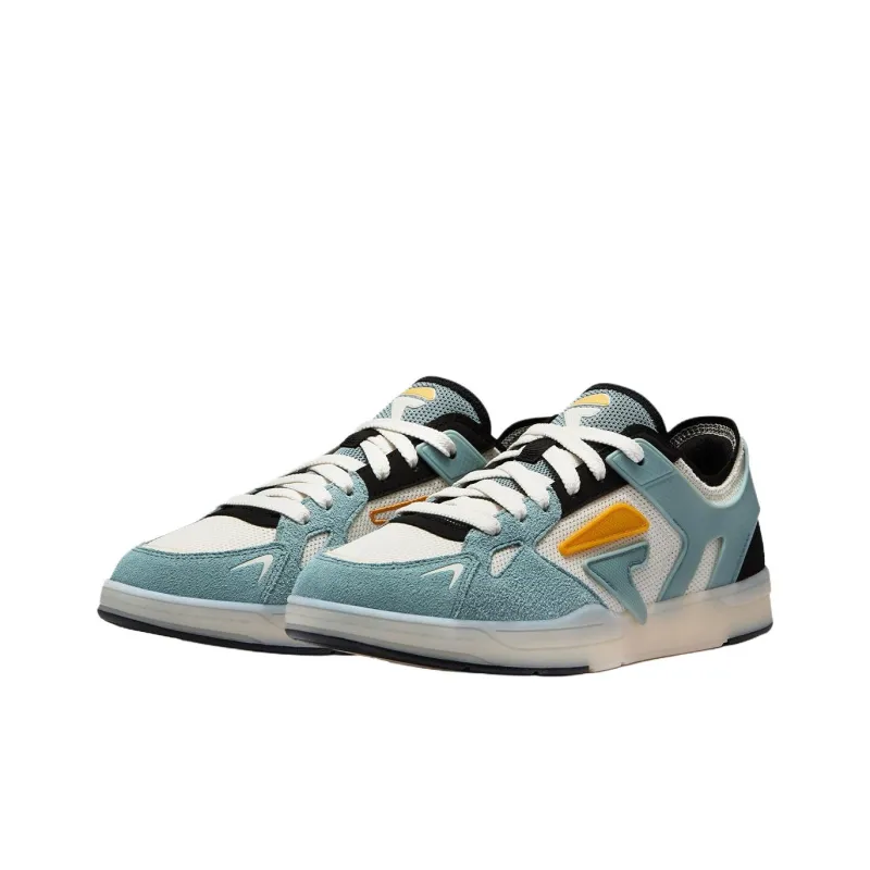 FILA FUSION GRAB Skateboard Shoes Anti Slip Wear Resistant Low Top Skateboard Shoes Men's Cyan-1