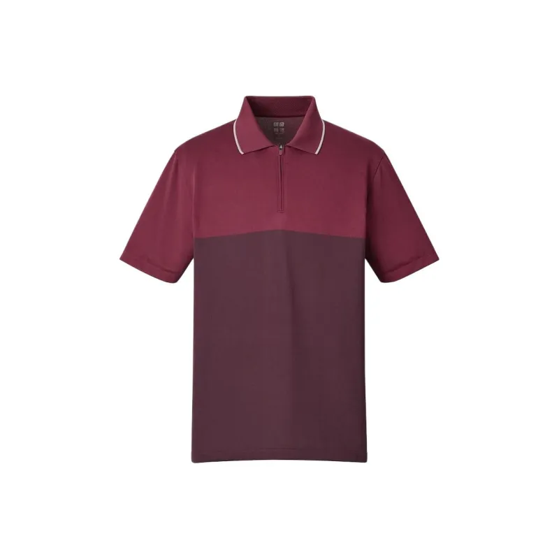 UNIQLO Polo Shirt Unisex Dark Red-0