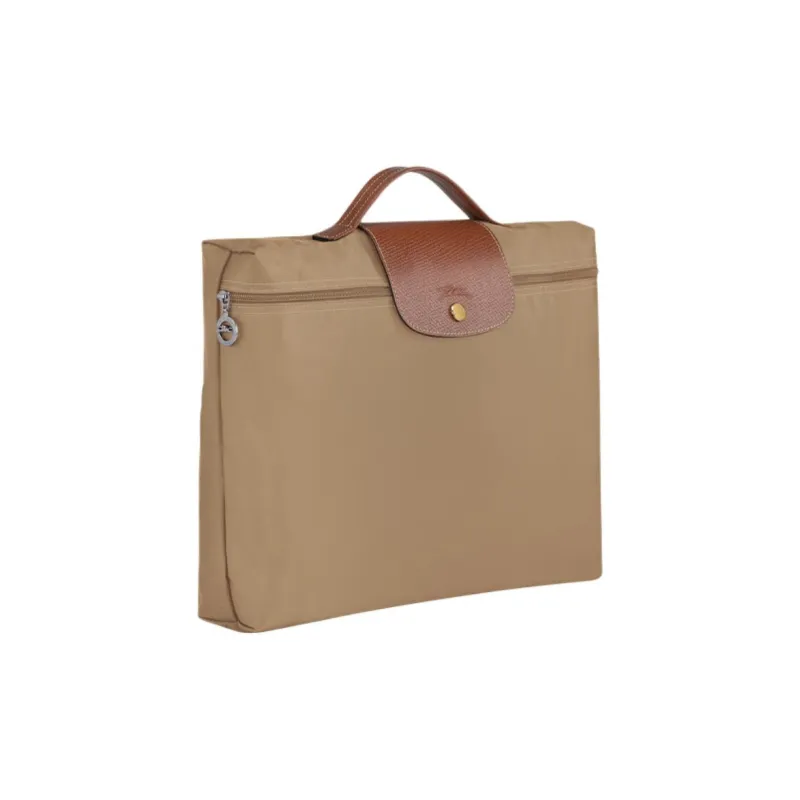 LONGCHAMP Le Pliage Canvas Briefcases Handbags Small Size Women's Brown Yellow-1