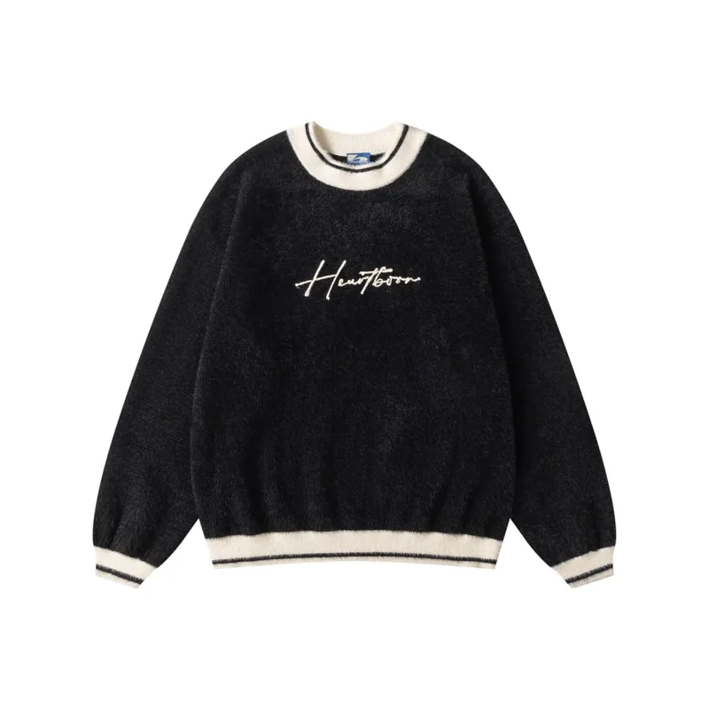 Heartboon Sweaters Unisex Black-0