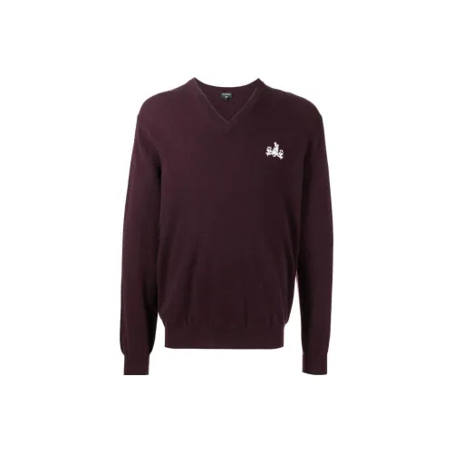 N.Peal Chest Logo print Knit Jumper